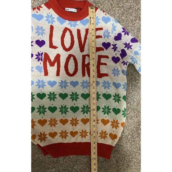 Hulu Love More, Love Victor Pride Christmas Sweater Promo Retro LGBTQ Small - Picture 4 of 5